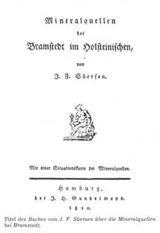 Titel des Buches von J.F. Süersen über die Mineralquellen bei Bramstedt