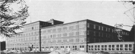 Die nahezu fertige Rheumaheilstätte, die im Herbst 1930 vollendet war . Der erste Patient wurde am 1. Februar 1931 aufgenommen.