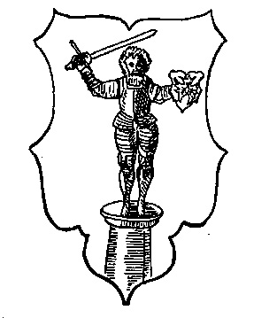 1. Das alte Wappen der Stadt Wedel nach Andreas Angelus (1597),